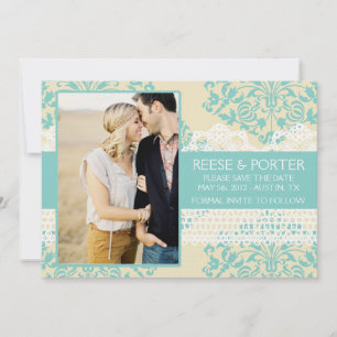 Save The Date Les économies de PORTIER la date/faire-part de