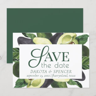 Save The Date Les fleurs d'Avocado   Mariage de fruits rustiques