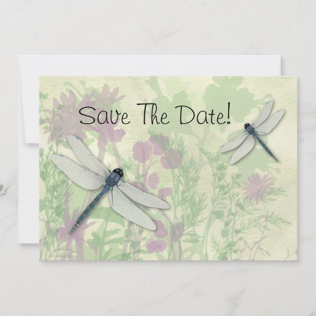 Save The Date Les libellules Bleues Sauvegardent La Date (Devant)