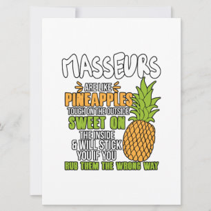 Save The Date Les Masseurs Sont Comme Des Ananas.