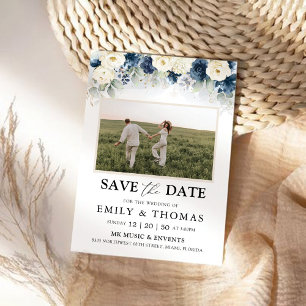 Save The Date Les Roses Bleues et Blanches de la Marine Sauvez l