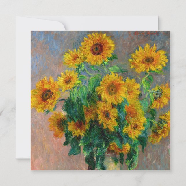 Save The Date Les tournesols de Monet (Devant)