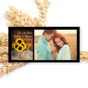 Save The Date Les tournesols et l'arrosage peuvent mariage sauve
