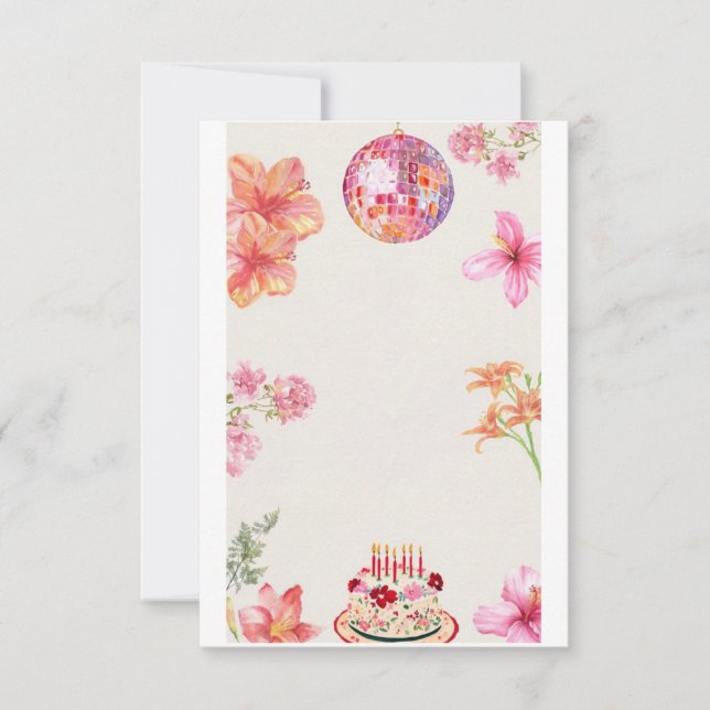Save The Date Lettres d'invitation d'anniversaire et papier (Devant)
