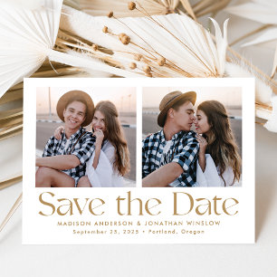 Save The Date Lettres or Vintage moderne 2 photo