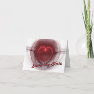 "Save the Date" Lighted Heart Custom Invitation