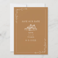 Line Art Barn Goldenrod Farm Mariage