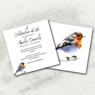 Save The Date Little Robin Celebration of Life Announcement