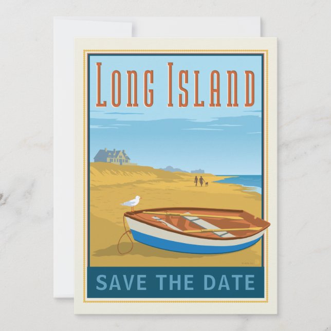 Save The Date Long Island, New York | Enregistrer la date - Phot (Devant)