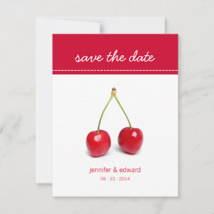 Save The Date Love Cerises - Annonce de sauvegarde de la date
