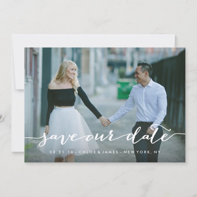 Save The Date Love Note Enregistrer la superposition de date (Devant)
