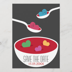 Save The Date Love Soup Sauvez la date
