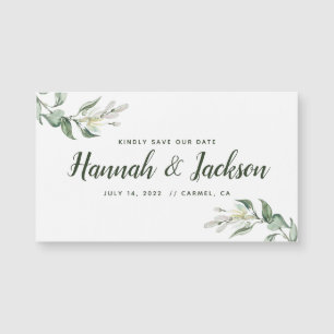 Save The Date *Lovely Greenery* Magnet