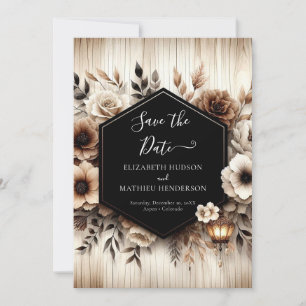 Save The Date Lovely Mariage rustique numérique