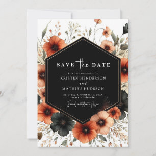 Save The Date Lovely minimaliste Mariage en terre cuite