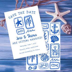 Save The Date LoveNote de la mer Plage à la main mignonne person