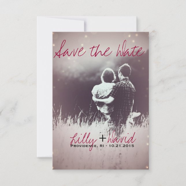 Save The Date Lumière de vidage - Enregistrer la date (Devant)