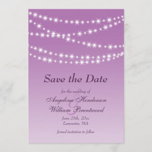 Save The Date Lumières à double rayon orchidée Enregistrer la da