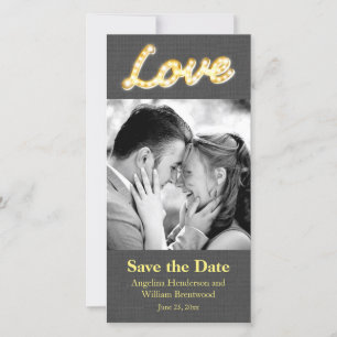 Save The Date Lumières du marquis Enregistrer la date Photo Grey