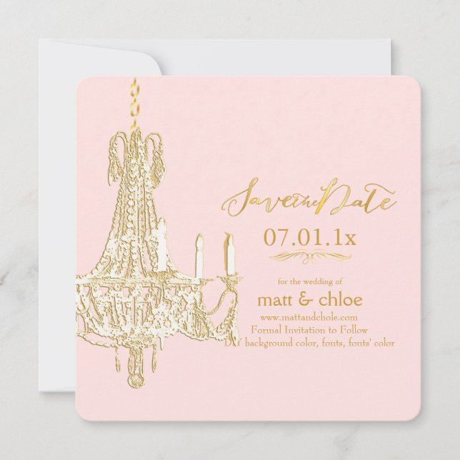 Save The Date Lustre PixDezines/date de sauvegarde/arrière - pla (Devant)