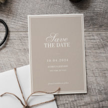 Luxury Classic Vintage Ivory with Border Wedding