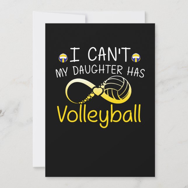 Save The Date Ma fille n'a pas de t-shirt maman volleyball (Devant)