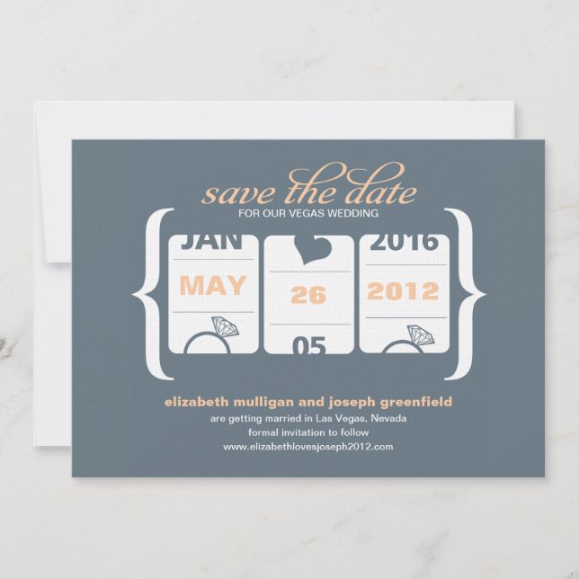 Save The Date Machine à sous Enregistrer la date - Mariage (Devant)
