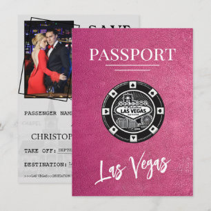 Save The Date Magenta Las Vegas Passport Enregistrer La Date