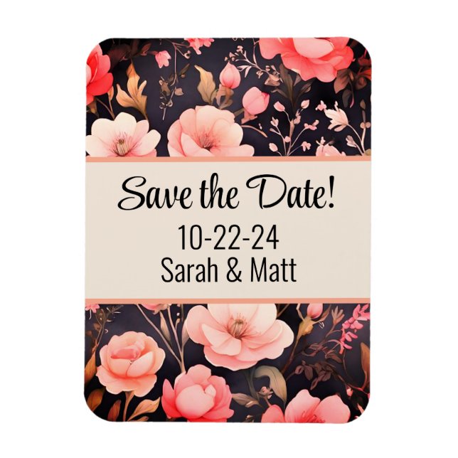 Save the date magnet (Vertical)