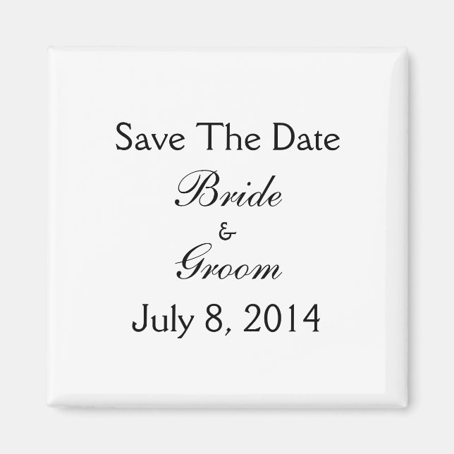 Save The Date Magnet (Front)
