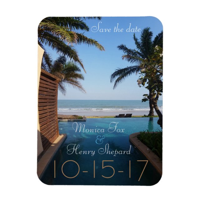 Save the date magnet (Vertical)