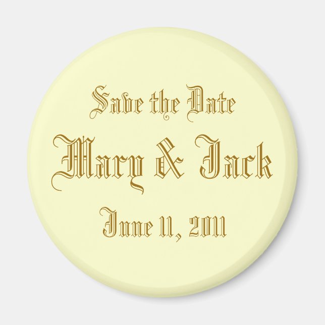 Save the Date Magnet (Front)