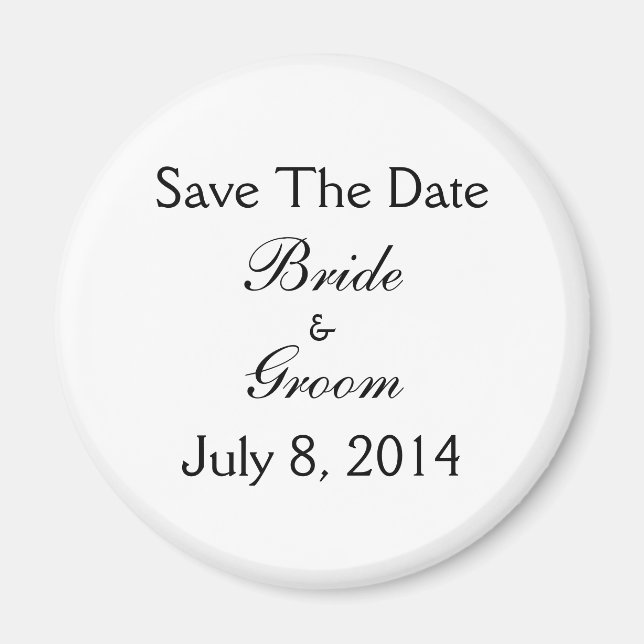 Save The Date Magnet (Front)