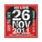 Save The Date Magnet Big Date Red