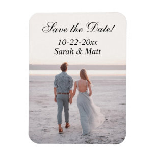 Save the date magnet personalized photo