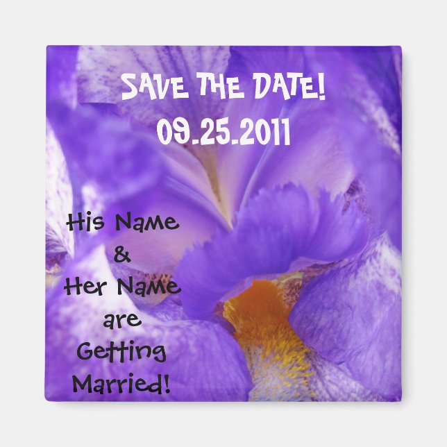 Save the Date! magnet Wedding favours Save Date (Front)