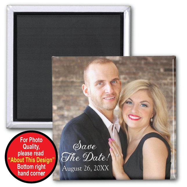 Save The Date Magnet With Photo (Creator Uploaded)