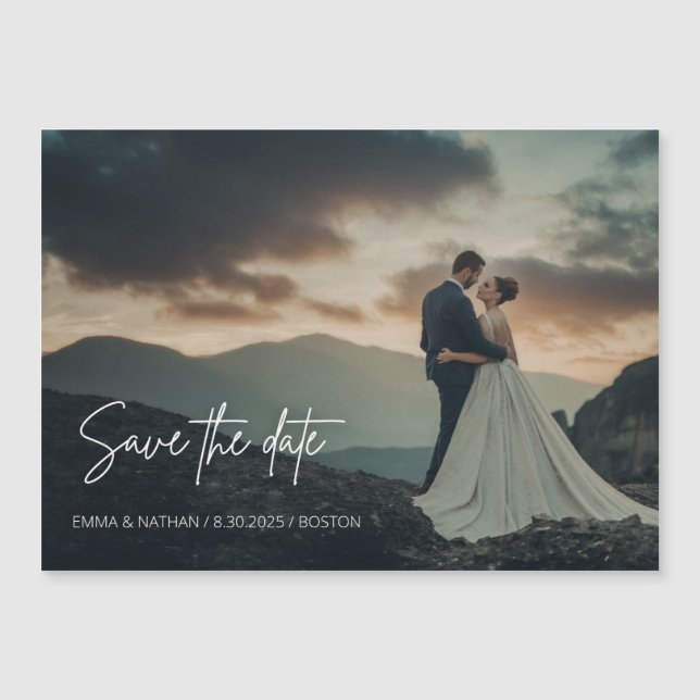 Save the Date  Magnetic Invitation (Front)