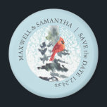 Save The Date Magnets Winter Wonderland Weddings<br><div class="desc">This winter save the date magnet showcases a watercolor winter wonderland,  offering a rustic and unique choice for mountain,  Christmas,  and holiday weddings.</div>