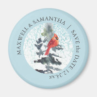 Save The Date Magnets Winter Wonderland Weddings
