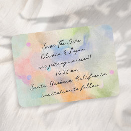Save The Date Magnifique calligraphie moderne aquarelle abstrait
