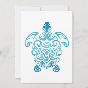 Save The Date Maori Turtle Honu Art Tribal Tattoo Idée cadeau