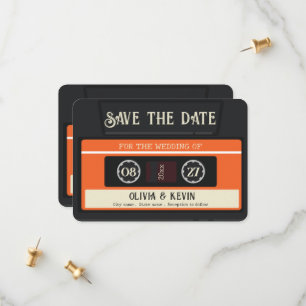 Save The Date mariage à bande vintage