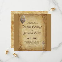 Mariage à clé squelette gothique vintage 