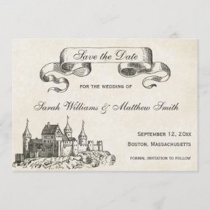 Save The Date Mariage à conte équitable Sauvegarder la date