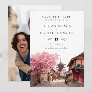 Save The Date Mariage à l'aquarelle à Kyoto Japon Photo
