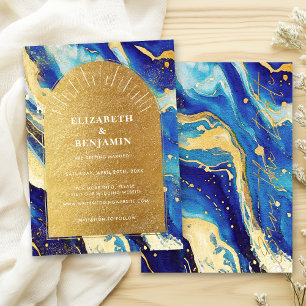 Save The Date Mariage à l'arc bleu de la Royal Navy Enregistrer