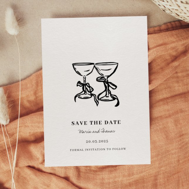 Save The Date Mariage à main moderne Enregistrer la date (Créateur téléchargé)