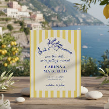Mariage à rayures de citron Amalfi Coast Amore