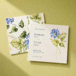 Save The Date Mariage Anthurium Hydrangea Éditorial Moderne